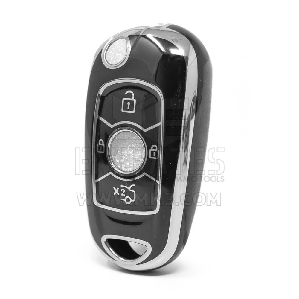 Nano High Quality Cover For Buick Remote Key 4 Button Black Color Silver Frame BK-B11Y