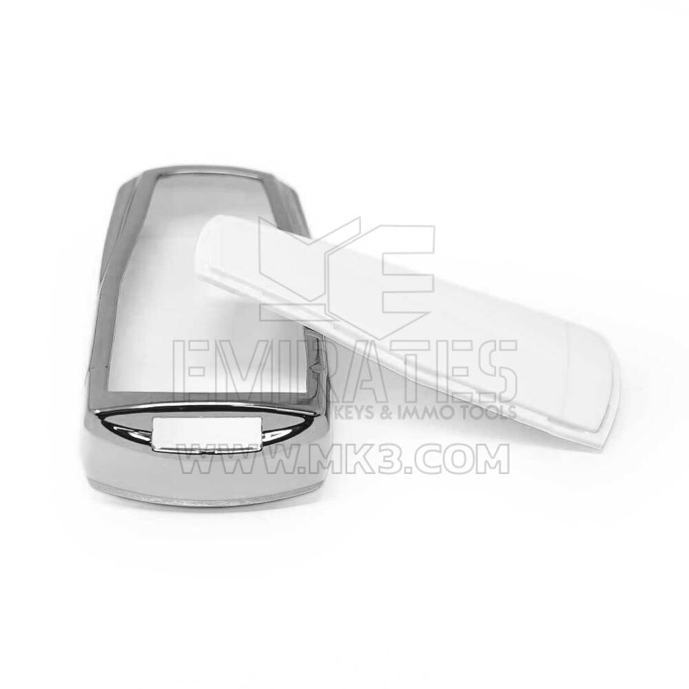 New Aftermarket Nano High Quality Cover For Volkswagen Remote Key 3 Button White Color Silver Frame VW-C11Y | Emirates Keys