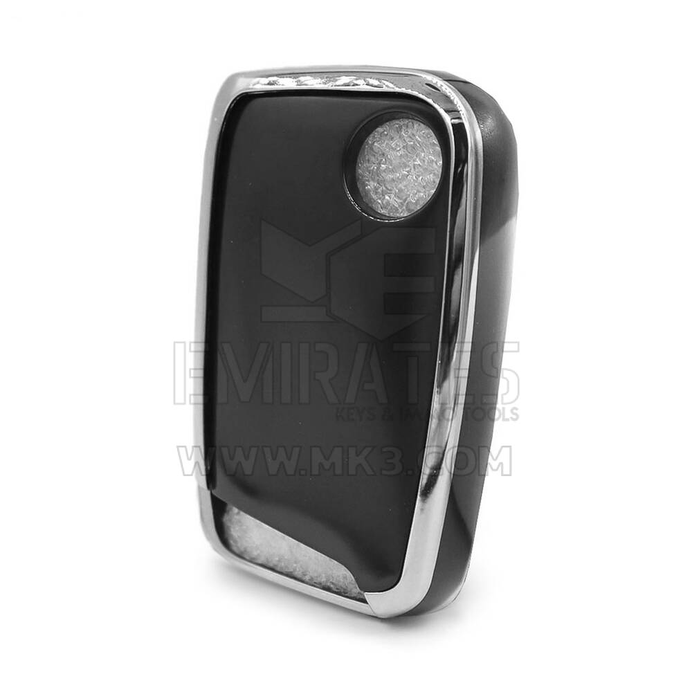 Нано-чехол для дистанционного ключа VW с 3 кнопками, черный цвет, серебристая рамка VW-D11Y3 | MK3