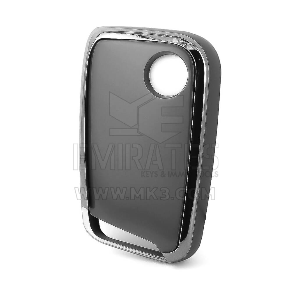 Нано-чехол для дистанционного ключа VW с 3 кнопками, темно-серый цвет, серебристая оправа, VW-D11Y3 | MK3
