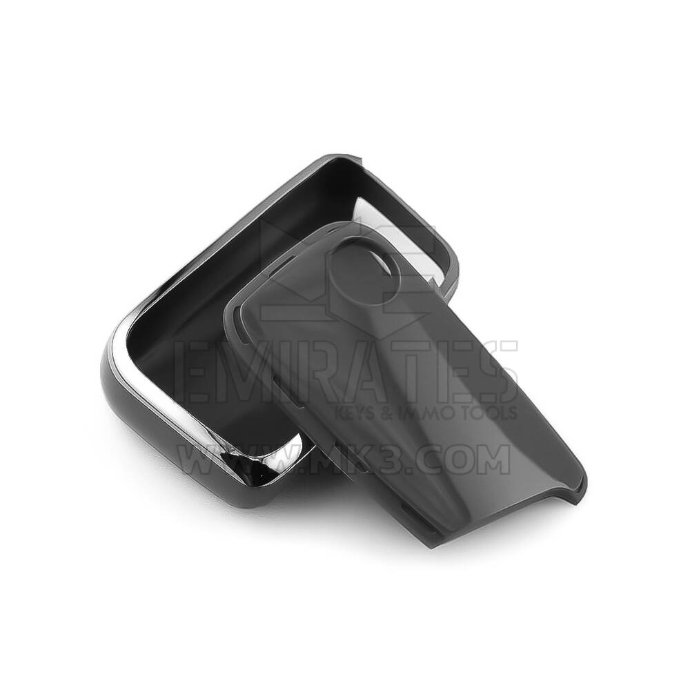 New Aftermarket Nano High Quality Cover For Volkswagen Remote Key 3 Button Dark Gray Color Silver Frame VW-D11Y3 | Emirates Keys