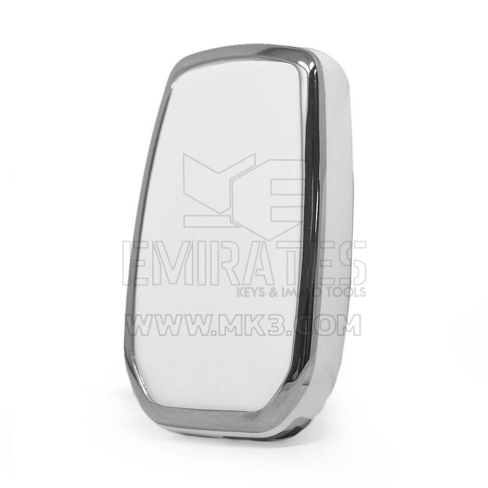 Nano Cover For Toyota Remote Key 3 Button White Color Silver Frame TYT-A11Y3 | MK3