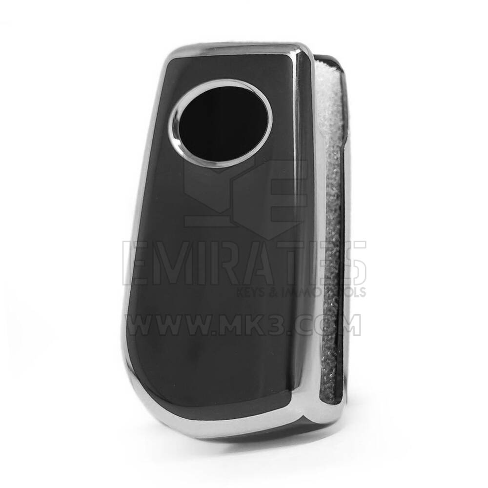 Nano Cover For Toyota Remote Key 2 Button Black Color Silver Frame TYT-C11Y2 | MK3