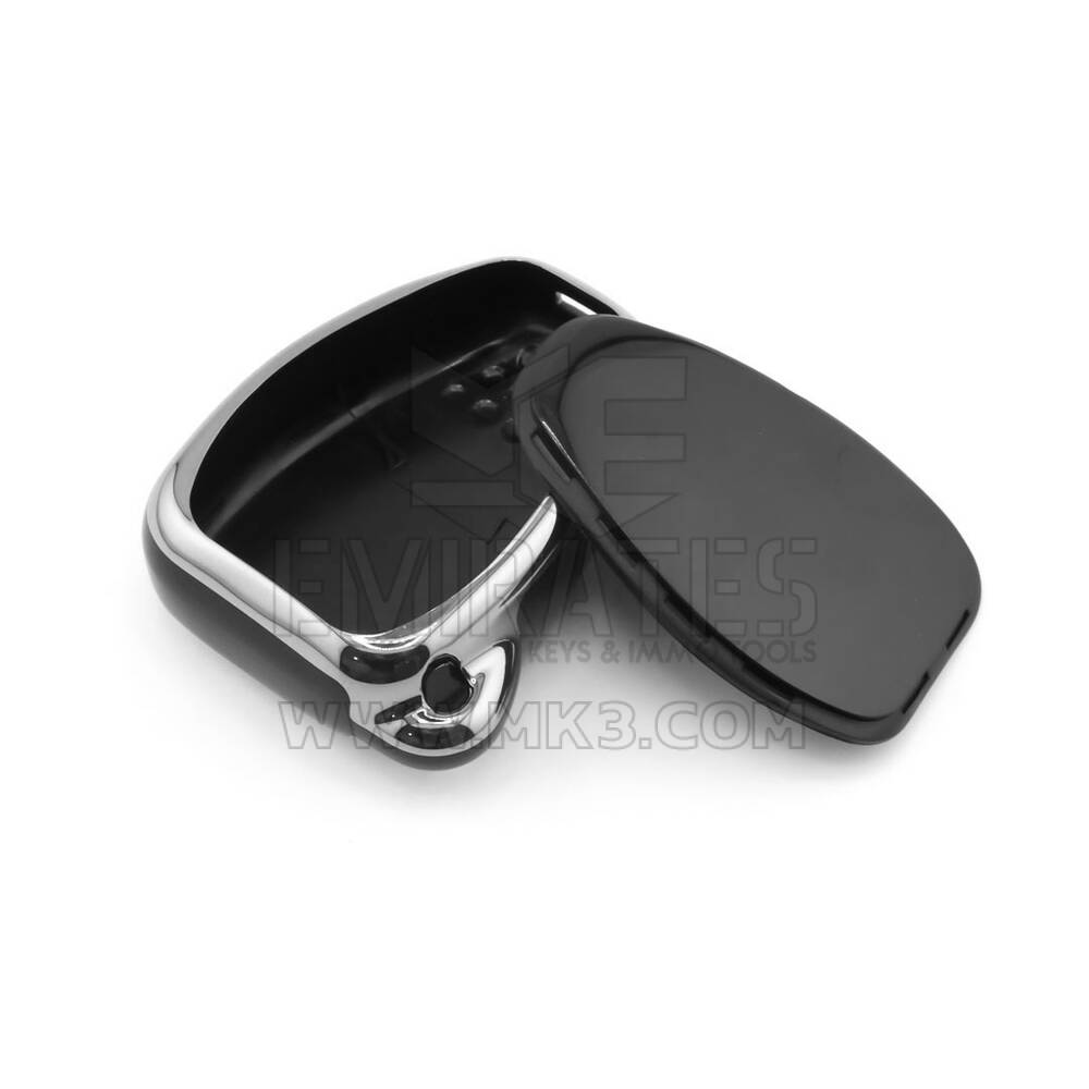 New Aftermarket Nano High Quality Cover For Chrysler Remote Key 6 Button Black Color Silver Frame CRSL-A11Y6 | Emirates Keys