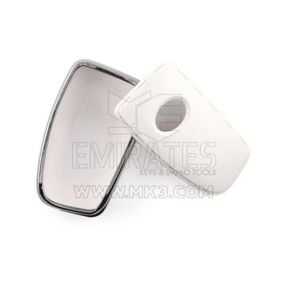 New Aftermarket Nano High Quality Cover For Lexus Remote Key 4 Button White Color Silver Frame LXS-A11Y4 | Emirates Keys