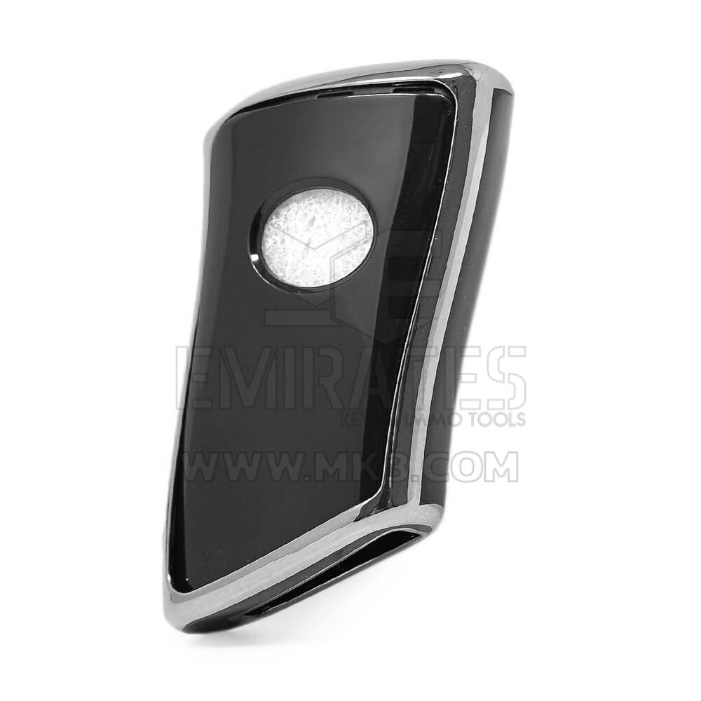 Чехол Nano для дистанционного ключа Lexus с 4 кнопками, черный цвет, серебристая рамка LXS-B11Y4 | MK3