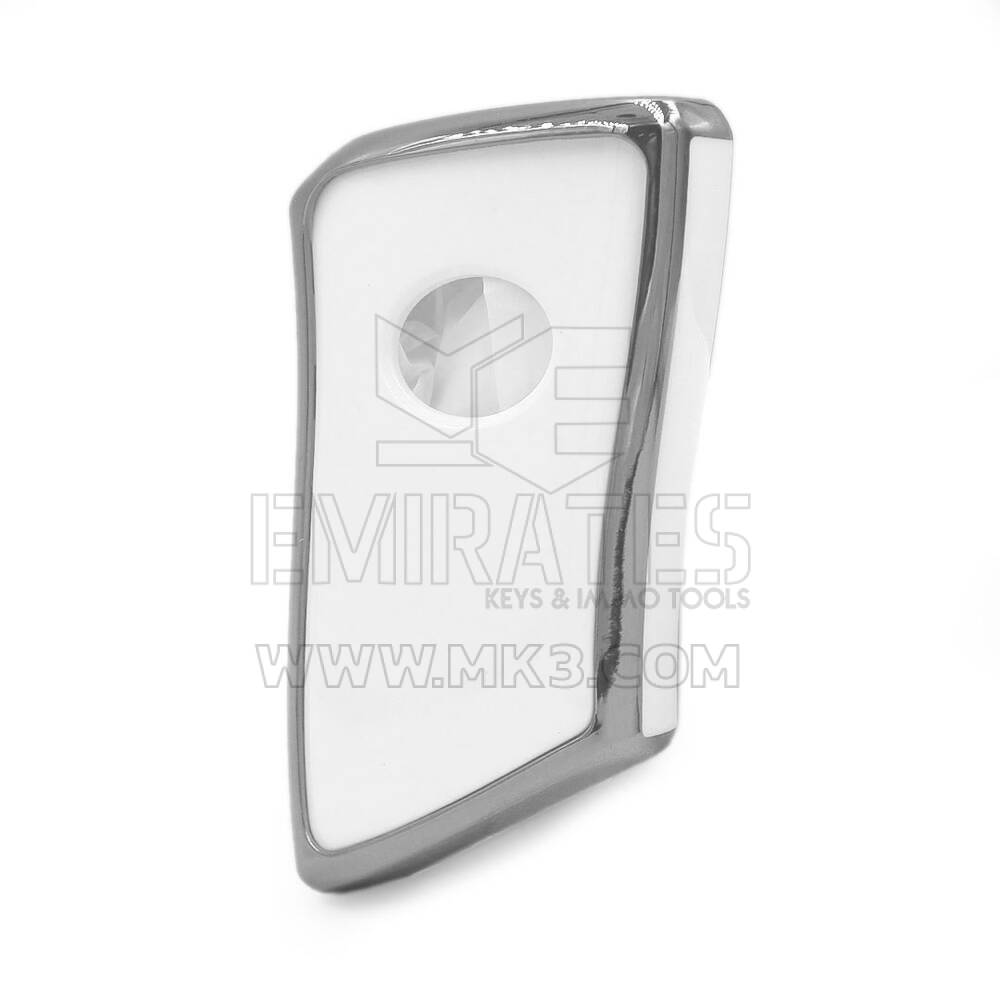 Nano Cover For Lexus Remote Key 4 Button White Color Silver Frame LXS-B11Y4 | MK3