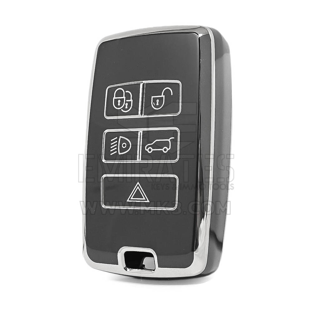 Nano High Quality Cover For Land Rover Remote Key 5 Button Black Color Silver Frame LR-B11Y