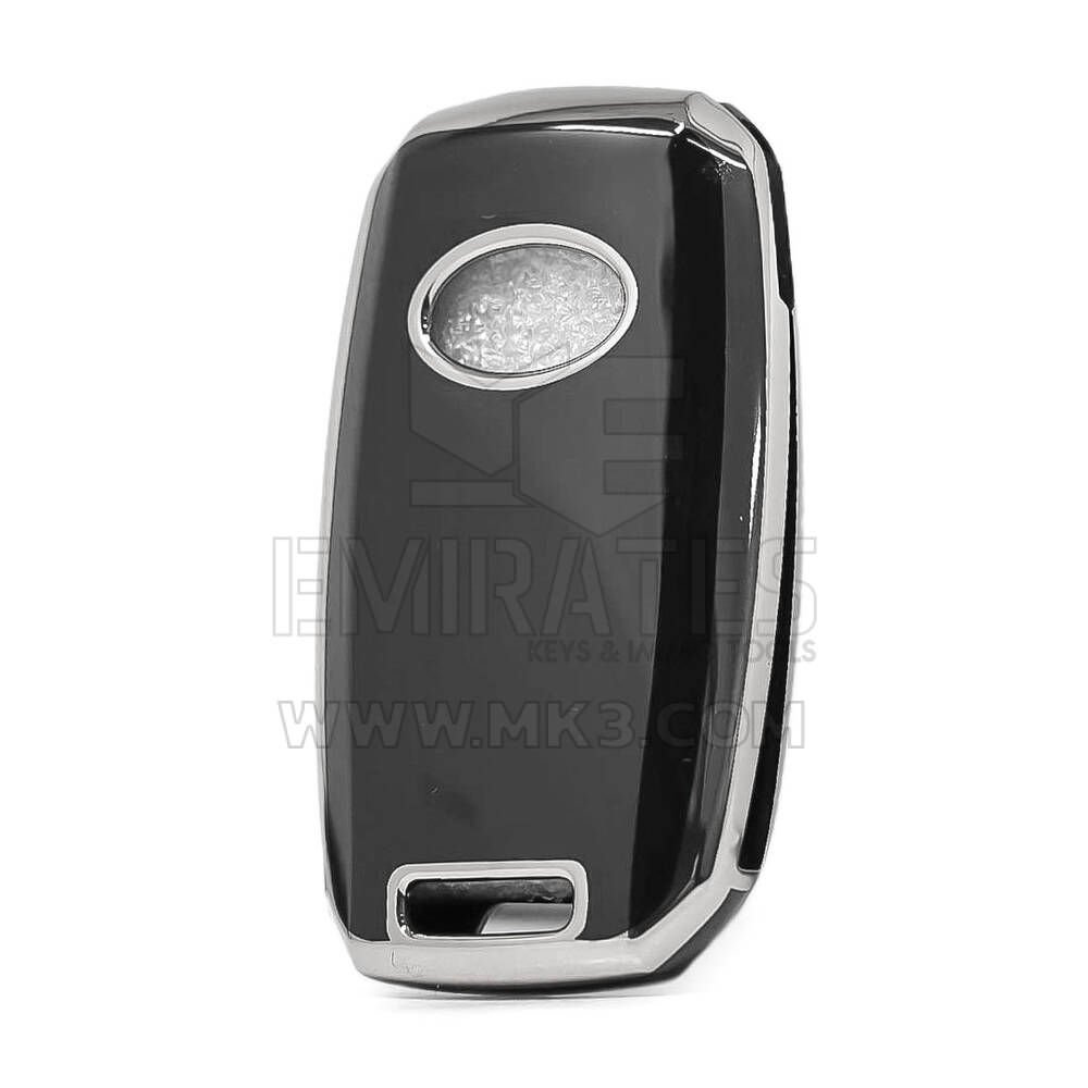 Nano Cover For KIA Remote Key 4 Button Black Color Silver Frame KIA-B11Y4 | MK3
