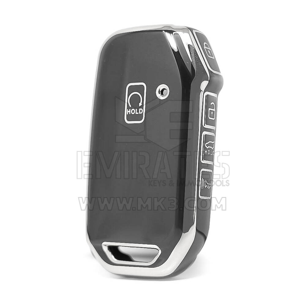 Nano High Quality Cover For KIA Remote Key 5 Button Black Color Silver Frame KIA-C11Y5