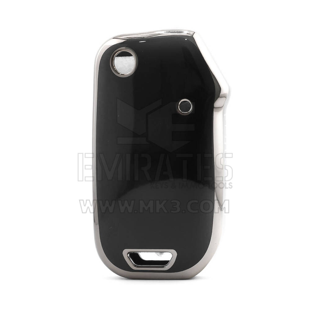 Nano Cover For KIA Remote Key 4 Button Black Color Silver Frame KIA-T11Y4 | MK3