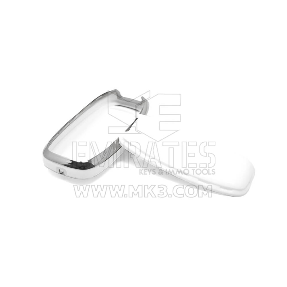 New Aftermarket Nano High Quality Cover For Nissan Remote Key 3 Button White Color Silver Frame NS-C11Y3A | Emirates Keys