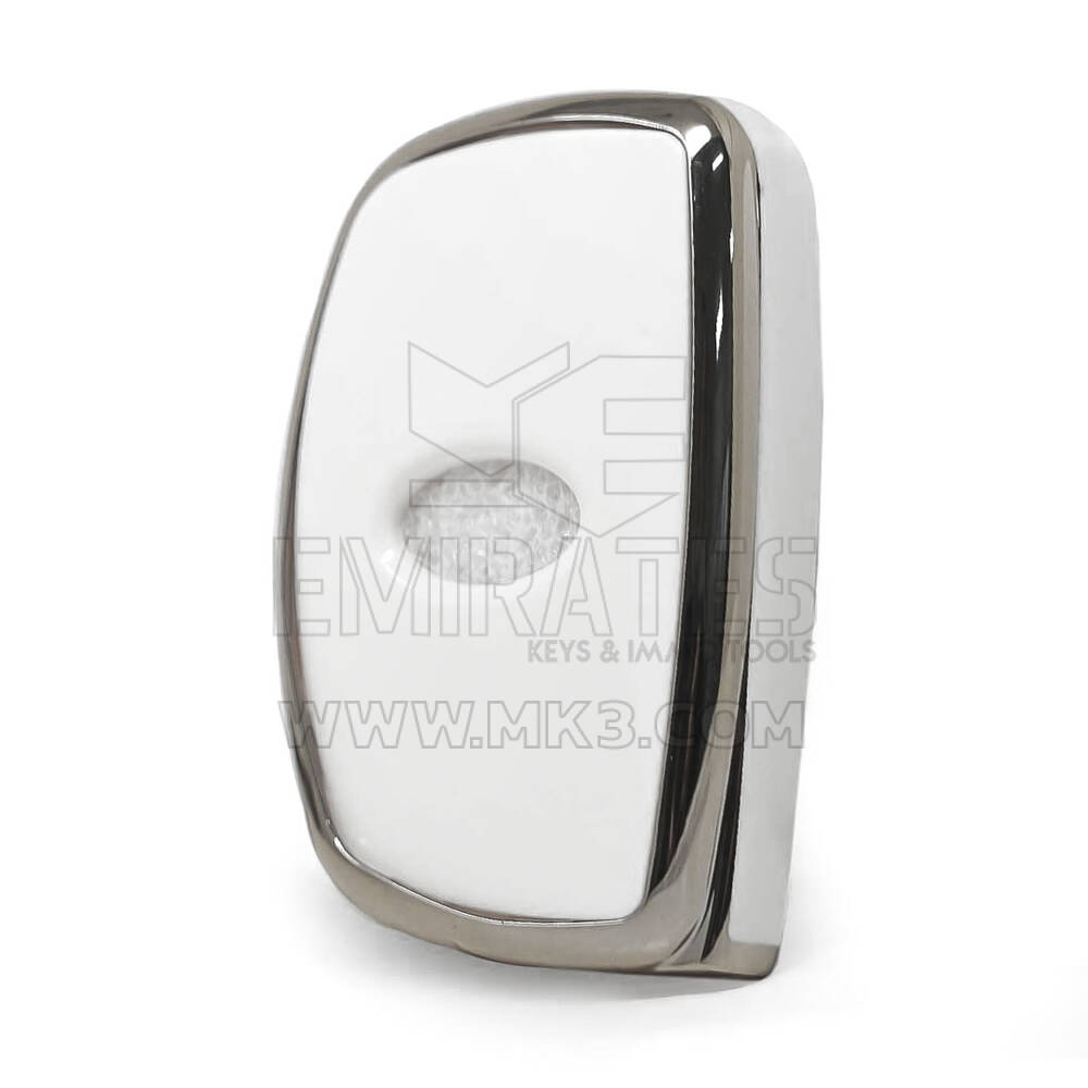 Чехол Nano для дистанционного ключа Hyundai с 3 кнопками, белый цвет, серебристая рамка HY-A11Y3B | MK3