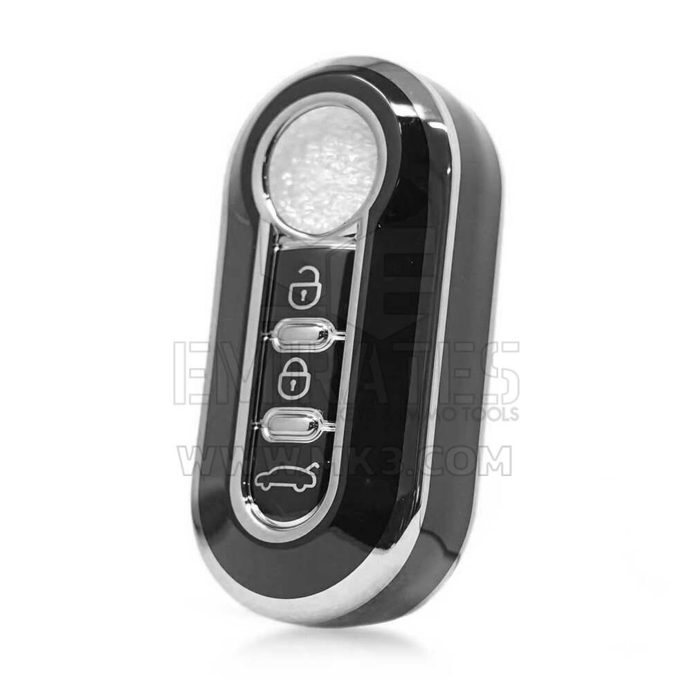 Nano High Quality Cover For Fiat Remote Key 3 Button Black Color Silver Frame FIAT-A11Y