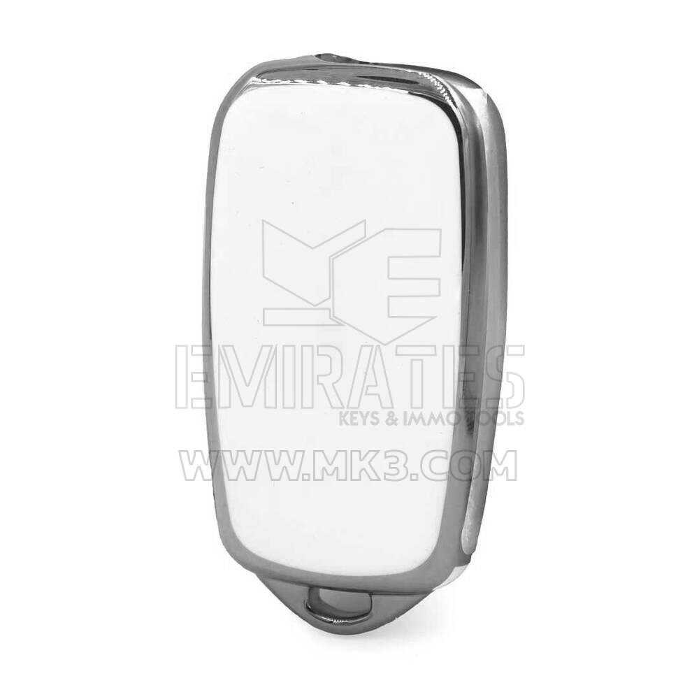 Nano Cover For Fiat Remote Key 3 Button White Color Silver Frame FIAT-B11Y| MK3