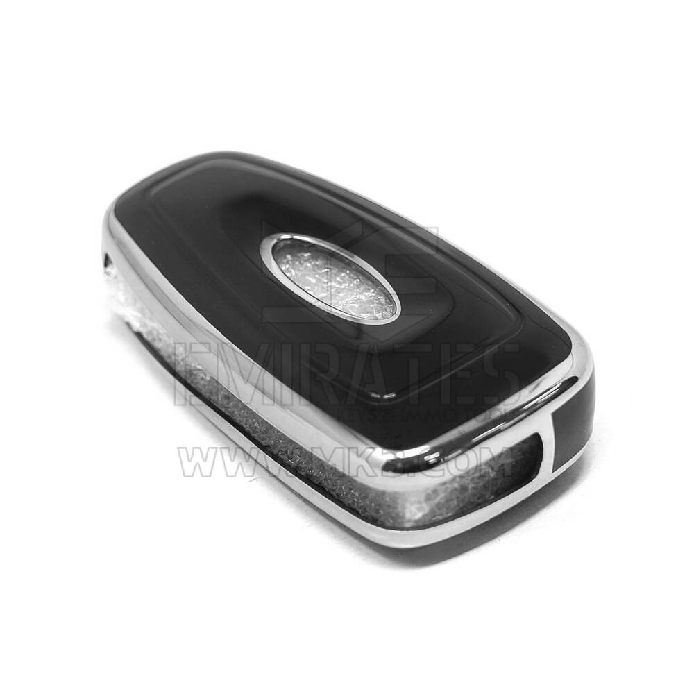 New Aftermarket Nano High Quality Cover For Ford Remote Key 3 Button Black Color Silver Frame Ford-E11Y | Emirates Keys
