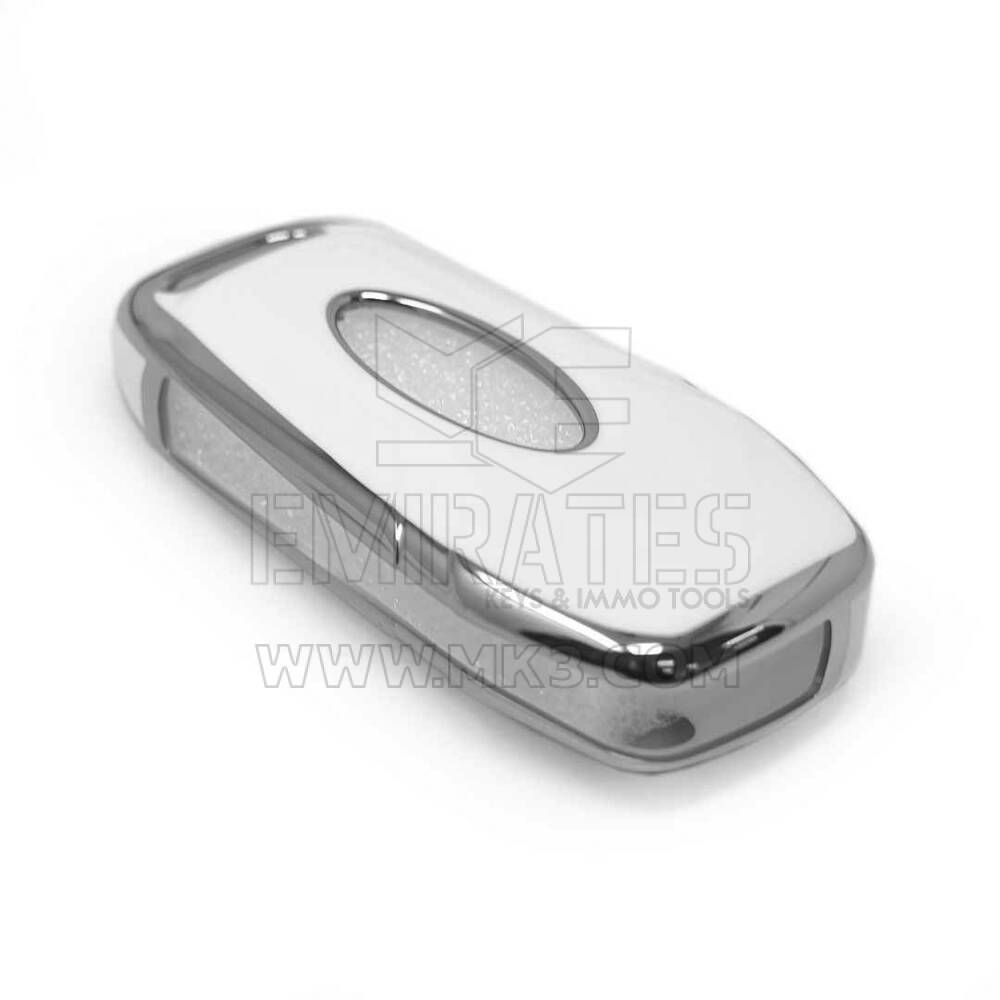 New Aftermarket Nano High Quality Cover For Ford Remote Key 3 Button White Color Silver Frame Ford-F11Y | Emirates Keys