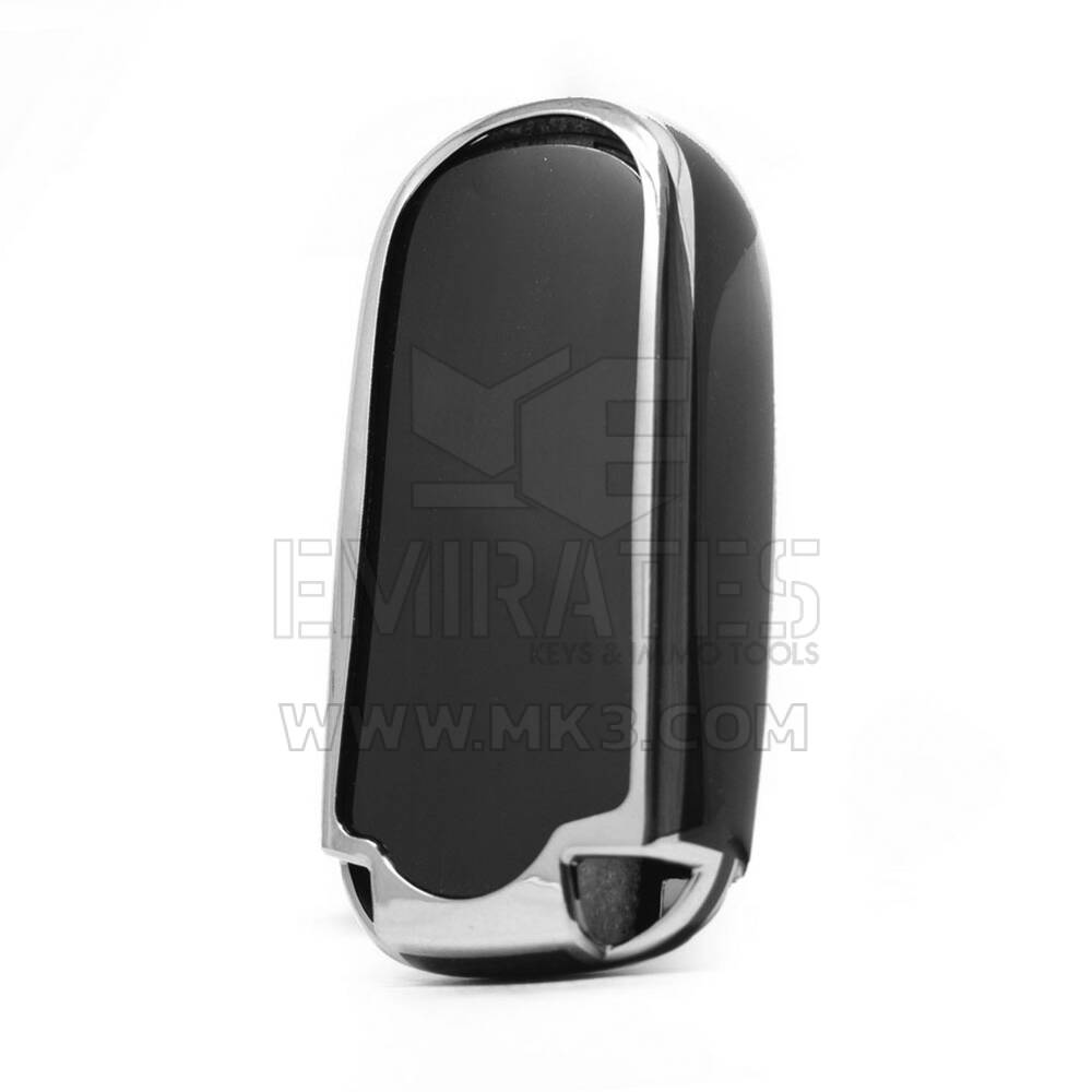 Cover Nano per chiave telecomando Jeep a 3 pulsanti, colore nero, cornice argentata, Jeep-B11Y3 | MK3