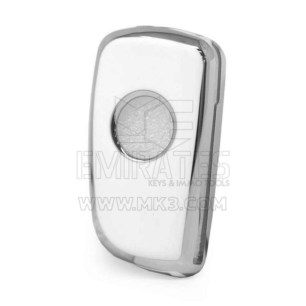 Nano Cover For Nissan Remote Key 2 Button White Color Silver Frame NS-B11Y2 | MK3