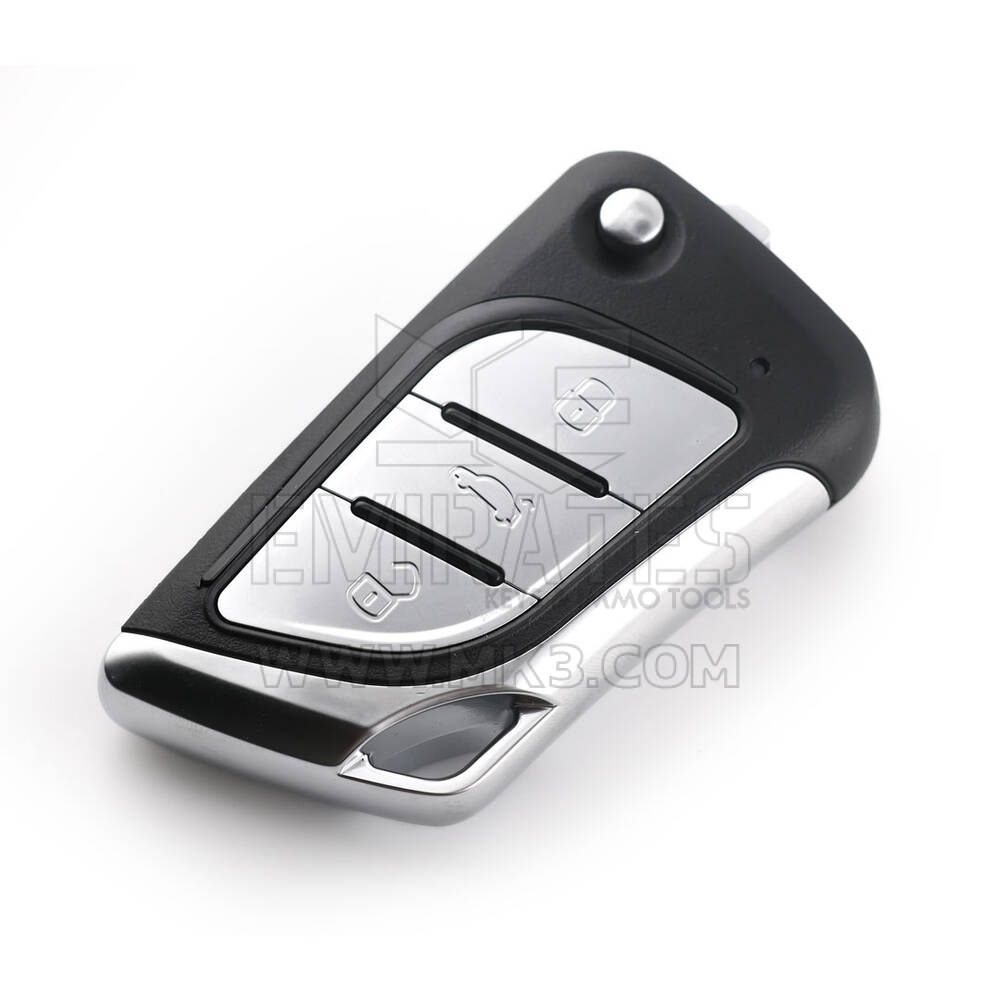 Mando a distancia universal plegable Keydiy KD de 3 botones (botones metálicos), tipo NB30. Compatible con KD900 y KeyDiy KD-X2, fabricante y clonador de mandos | Emirates Keys