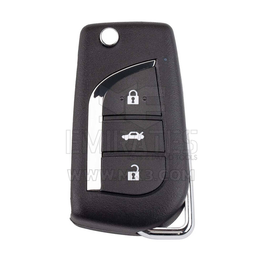 Xhorse VVDI Key Tool VVDI2 Wire Flip Remote Key 3 Button Toyota Type XKTO20EN