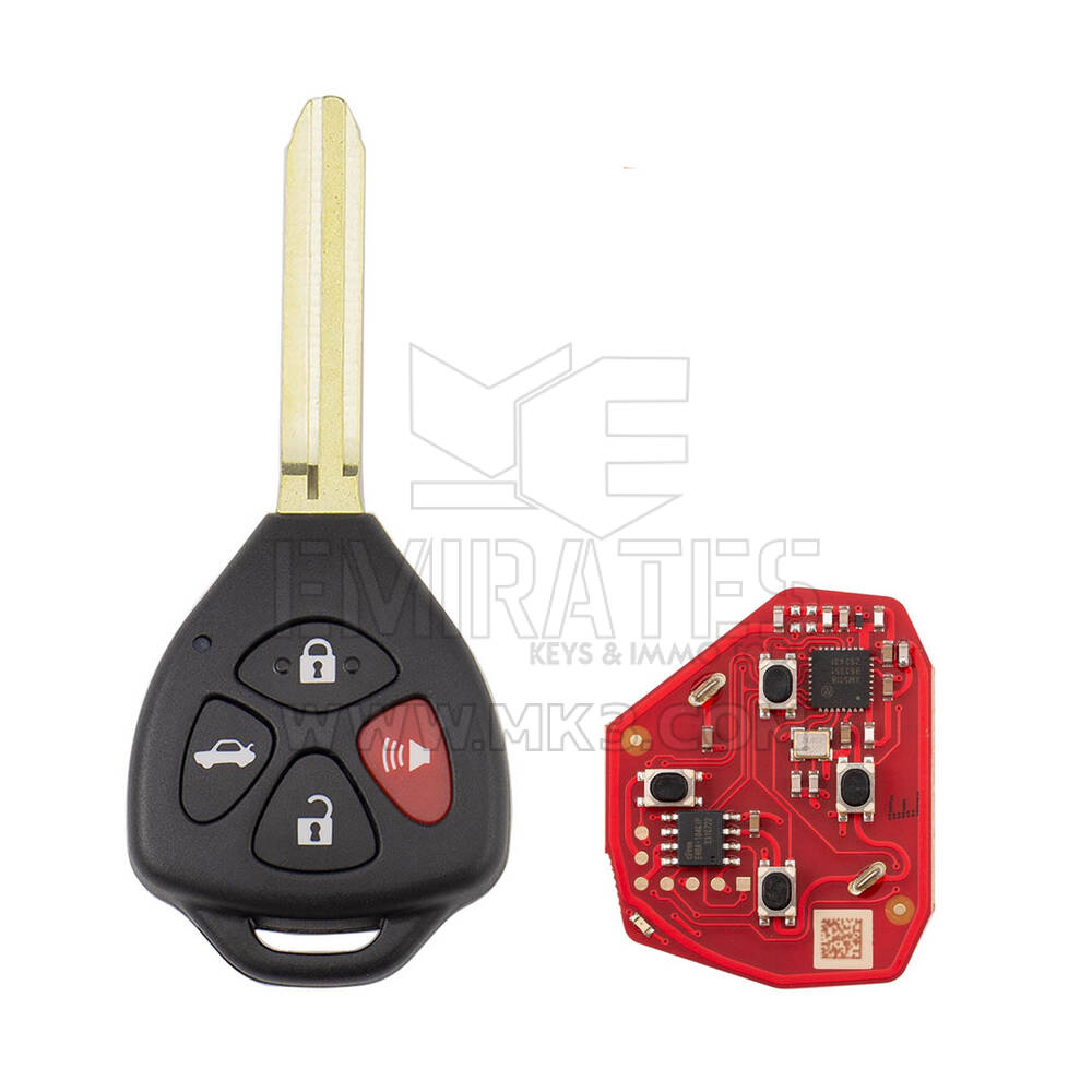 Nuovo strumento chiave VVDI Xhorse VVDI2, telecomando a filo con 3+1 pulsanti, modello Toyota XKTO22EN di seconda generazione (nuova versione di XKTO02EN) | Emirates Keys