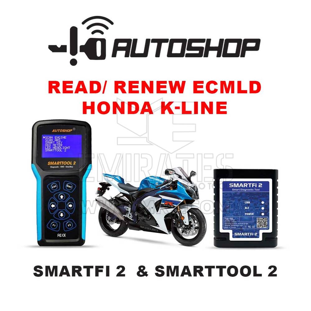 Автомагазин, чтение/обновление ECMID Honda K-line для SmartFi 2 и SmartTool 2