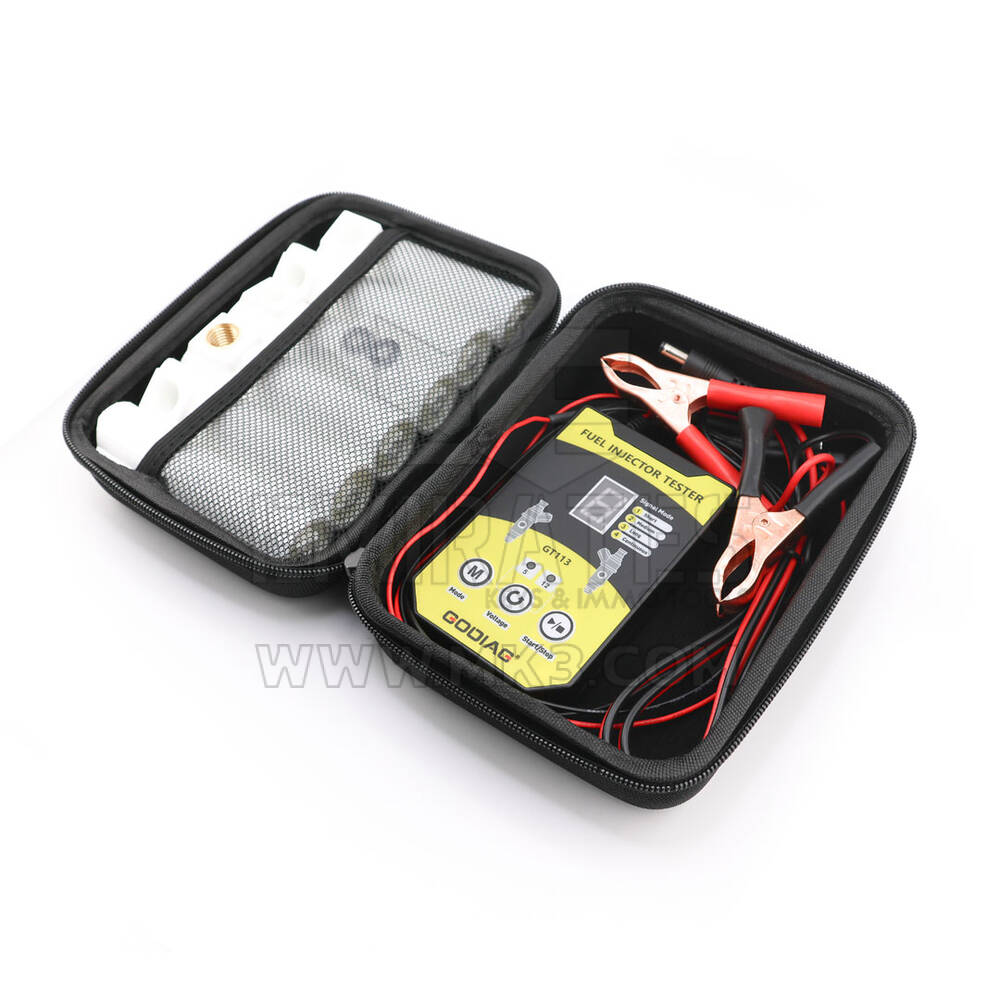 New GODIAG GT113 Universal Fuel Injector Tester Fuel Injector Cleaner Kit with 6 Sizes of Adapters 8 Pulse Modes for Cars, Motorcycle | Emirates Keys