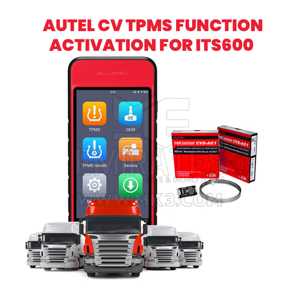 Autel CV TPMS Function Activation for ITS600