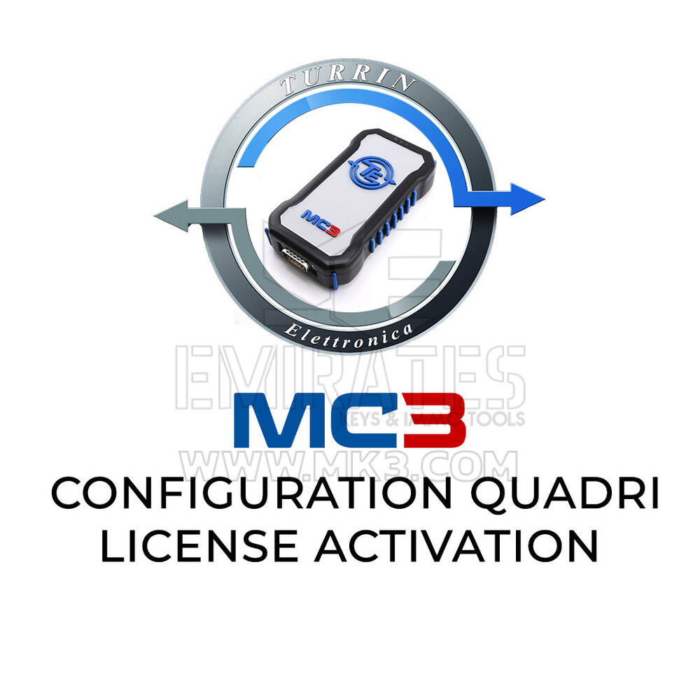 Turrin Elettronica MC3 Configuration QUADRI license Activation
