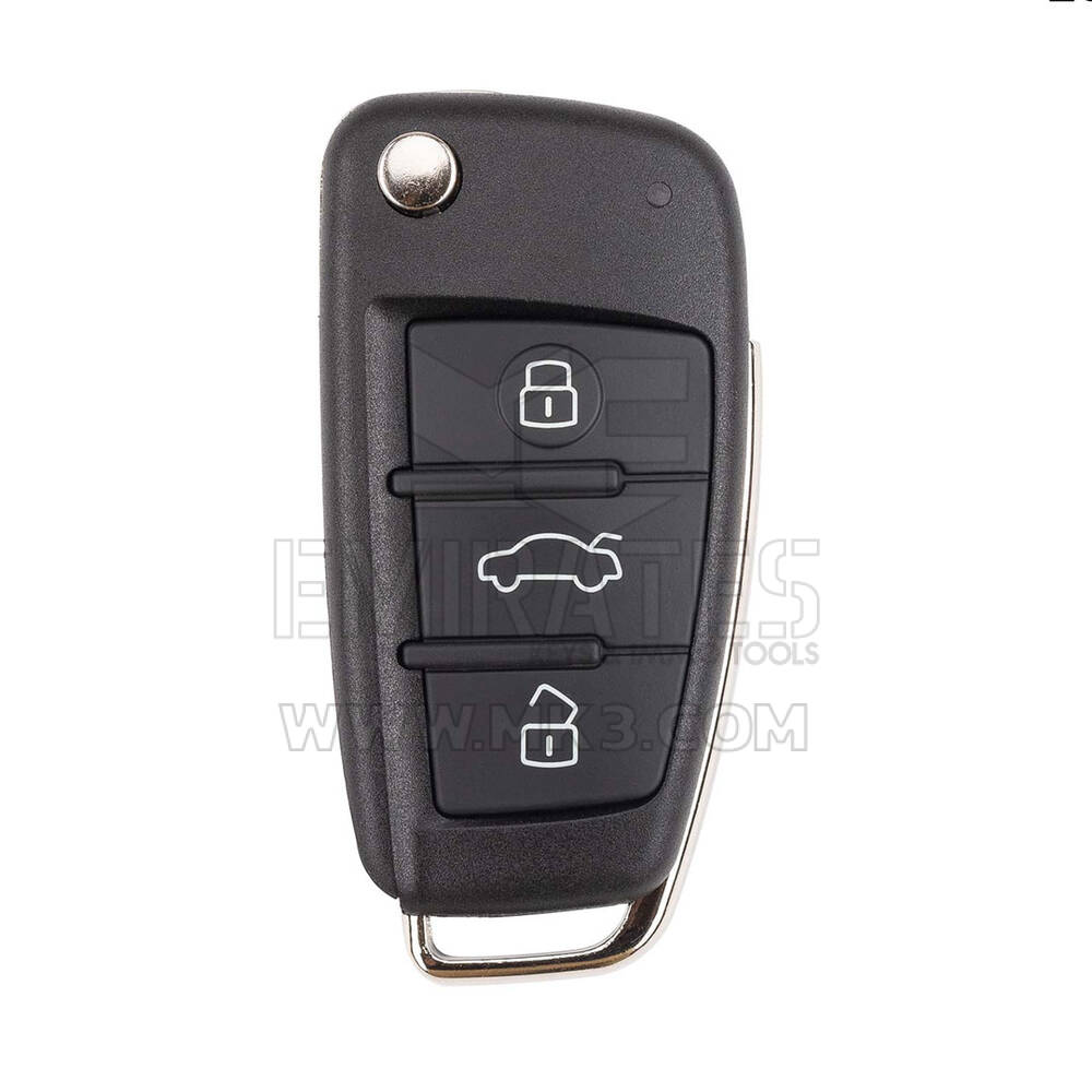 Xhorse VVDI Key Tool VVDI2 Wire Flip Remote Key 3 pulsanti Audi tipo XKA620EN