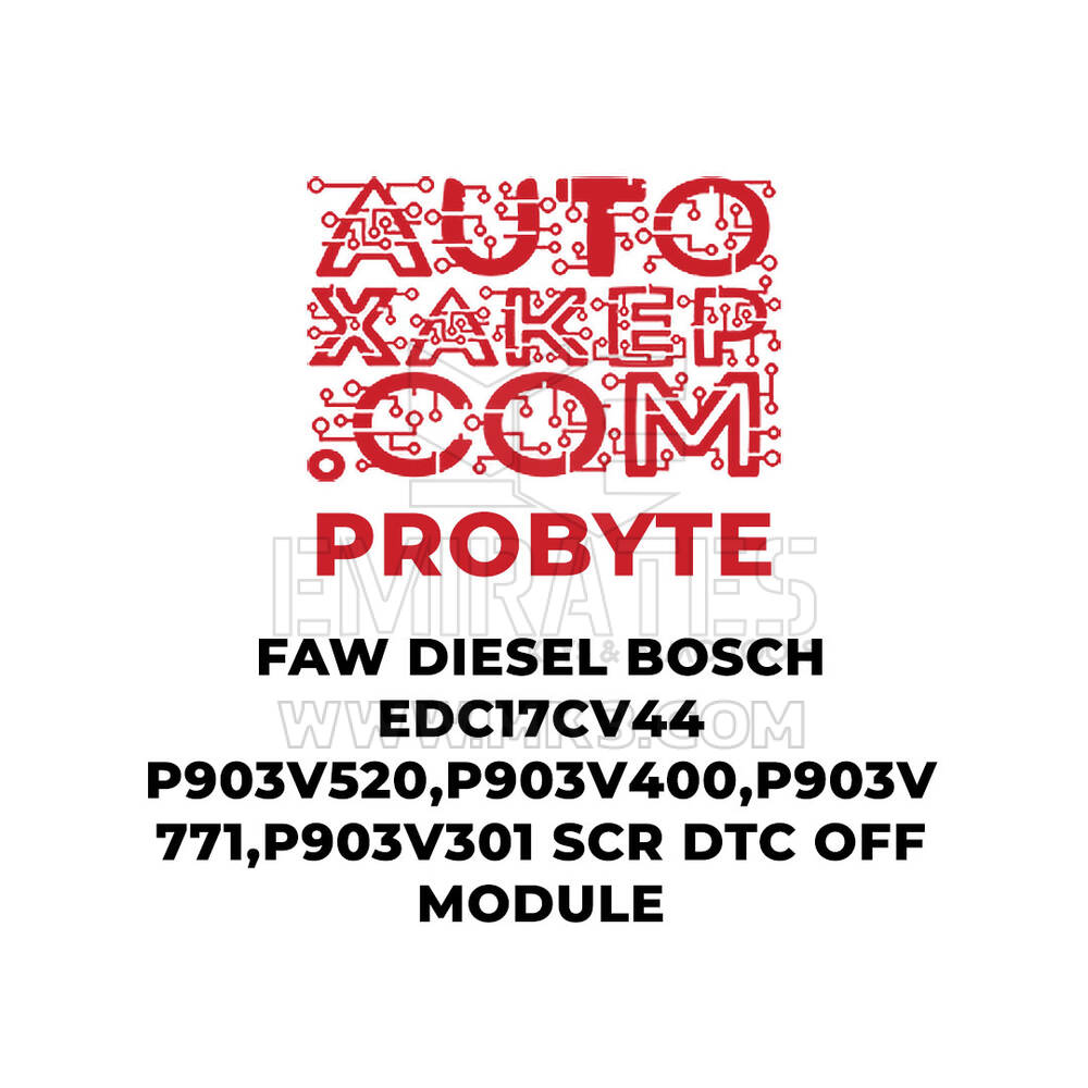 Module de désactivation du code d'anomalie SCR pour les moteurs diesel Bosch Edc17Cv44 P903V520, P903V400, P903V771 et P903V301