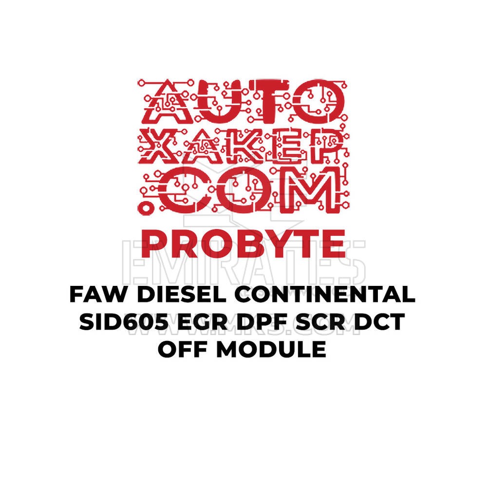 Module de désactivation du DPF, SCR et DCT EGR ProByte Faw Diesel Continental SID605