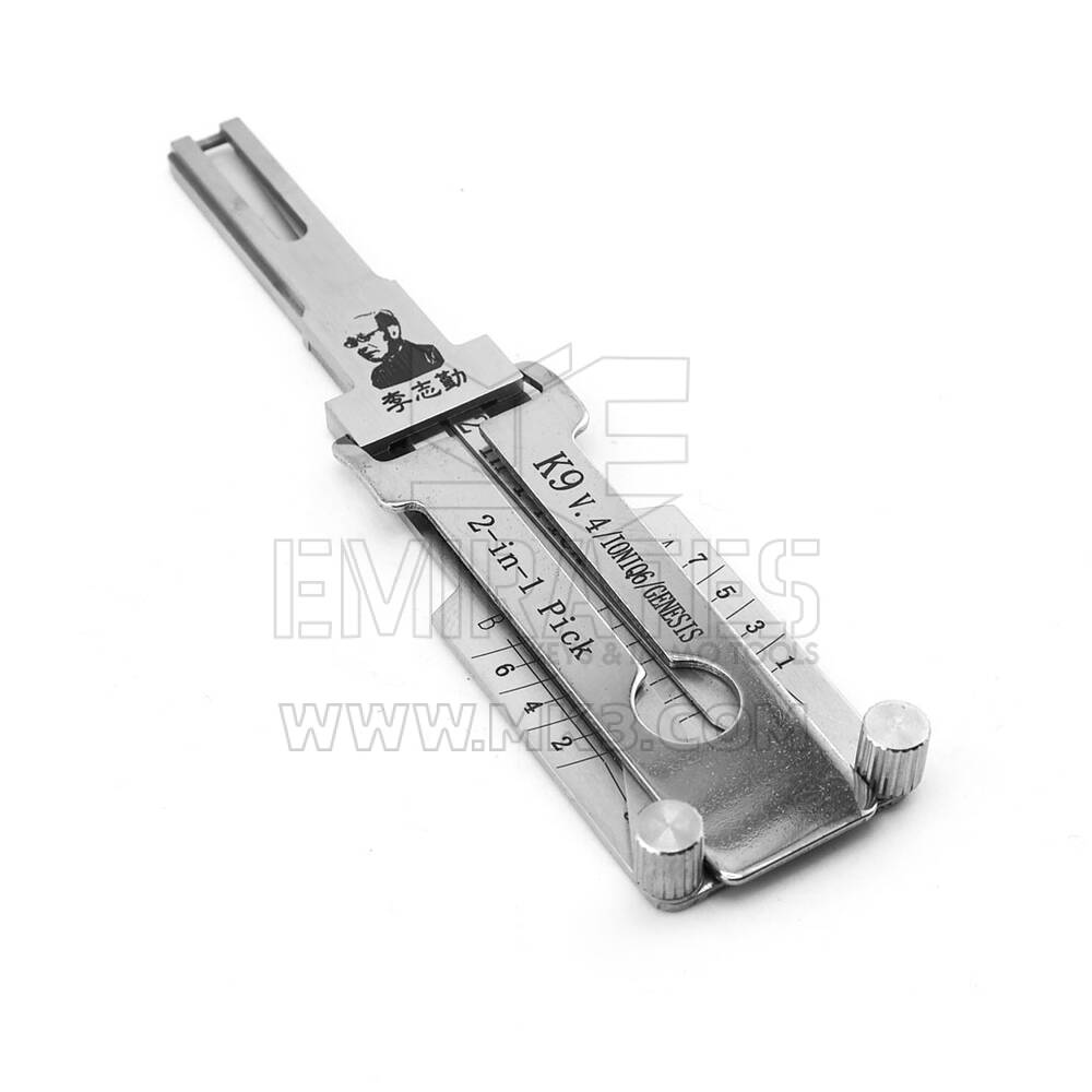 مفتاح Lishi K9-V4 الأصلي الجديد لـ Ioniq6، Genesis مع فتحة، متوافق مع الإصدارات السابقة من K9 V2 - قياسي - الأدوات التي نوفرها من الشركة المصنعة الأصلية | Emirates Keys