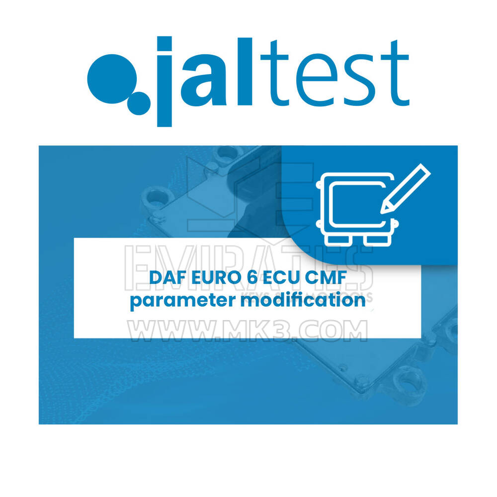 Jaltest JCS - 70810034 DAF EURO 6 ECU CMF parameter modification