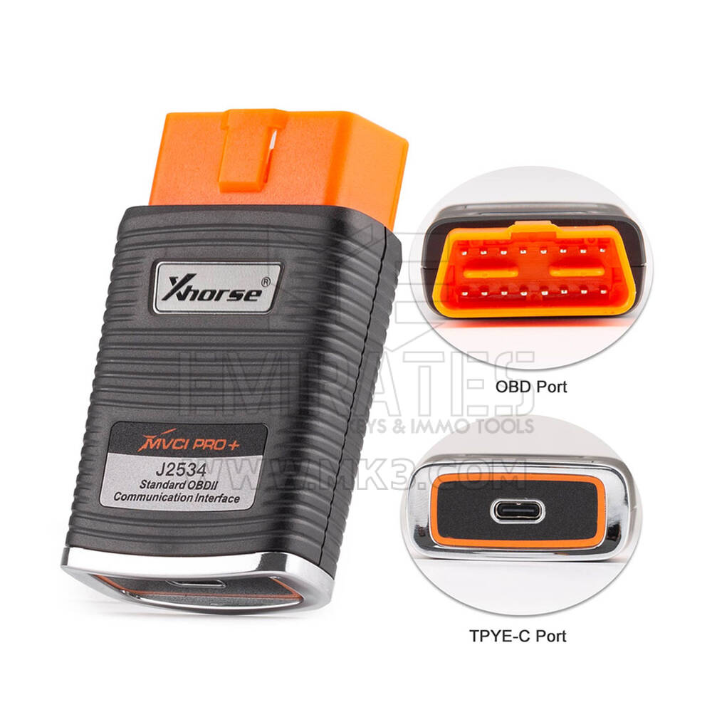 Xhorse XDMVJPGL MVCI PRO+ J2534 Vehicle Diagnosis Programming Cable gen2 J2534 XDMVJP for Mercedes-Benz, Toyota, Honda, Ford ,GM ,PSA, Renault, Nissan, Volvo etc | Emirates Keys