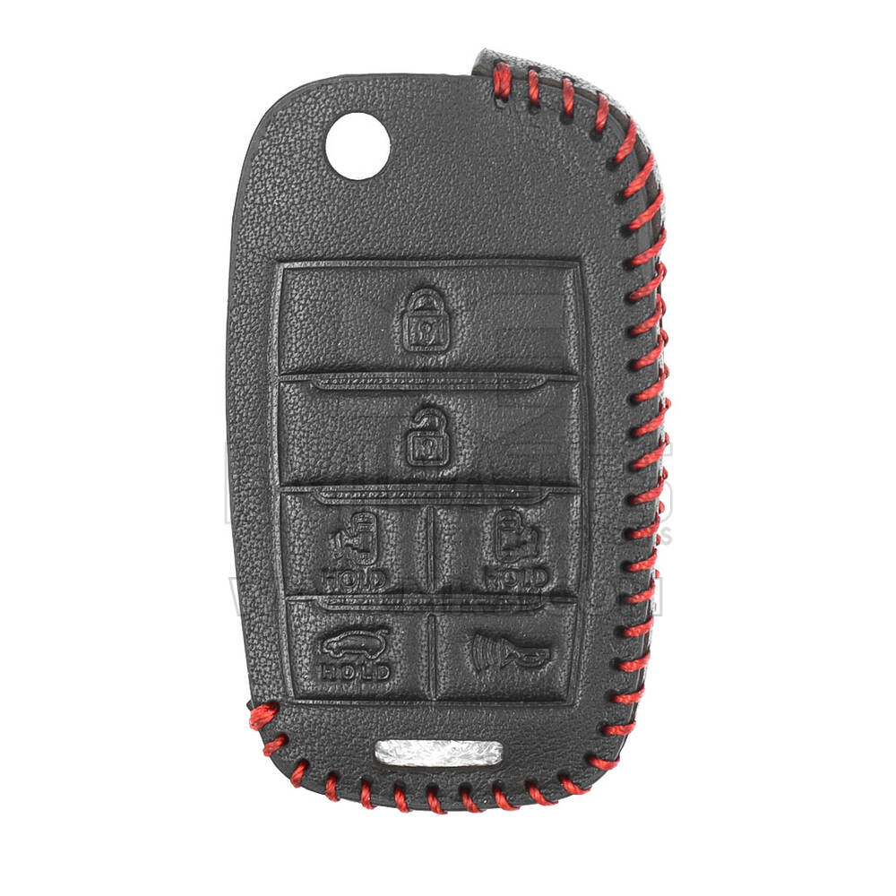 Кожаный чехол для Kia Flip Remote Key 5+1 Buttons KA-L | МК3