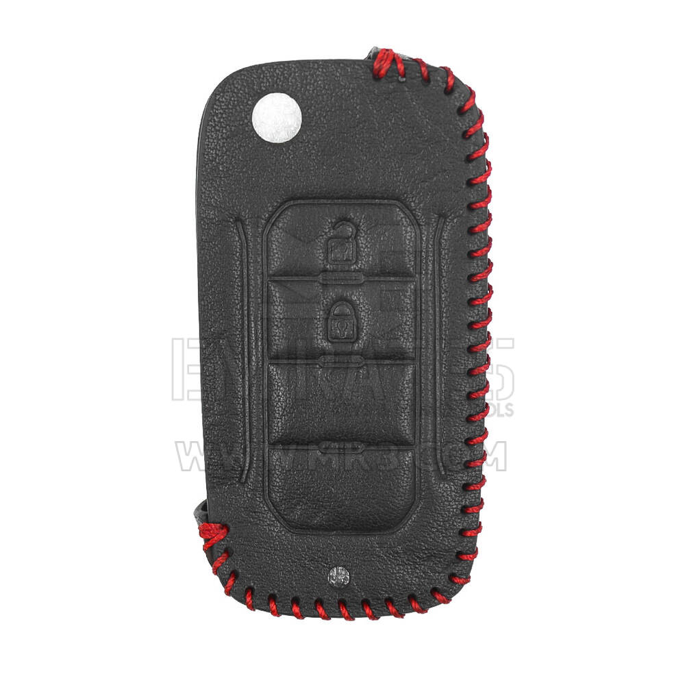 Custodia in pelle per chiave remota Jeep Flip 2 pulsanti JP-D | MK3