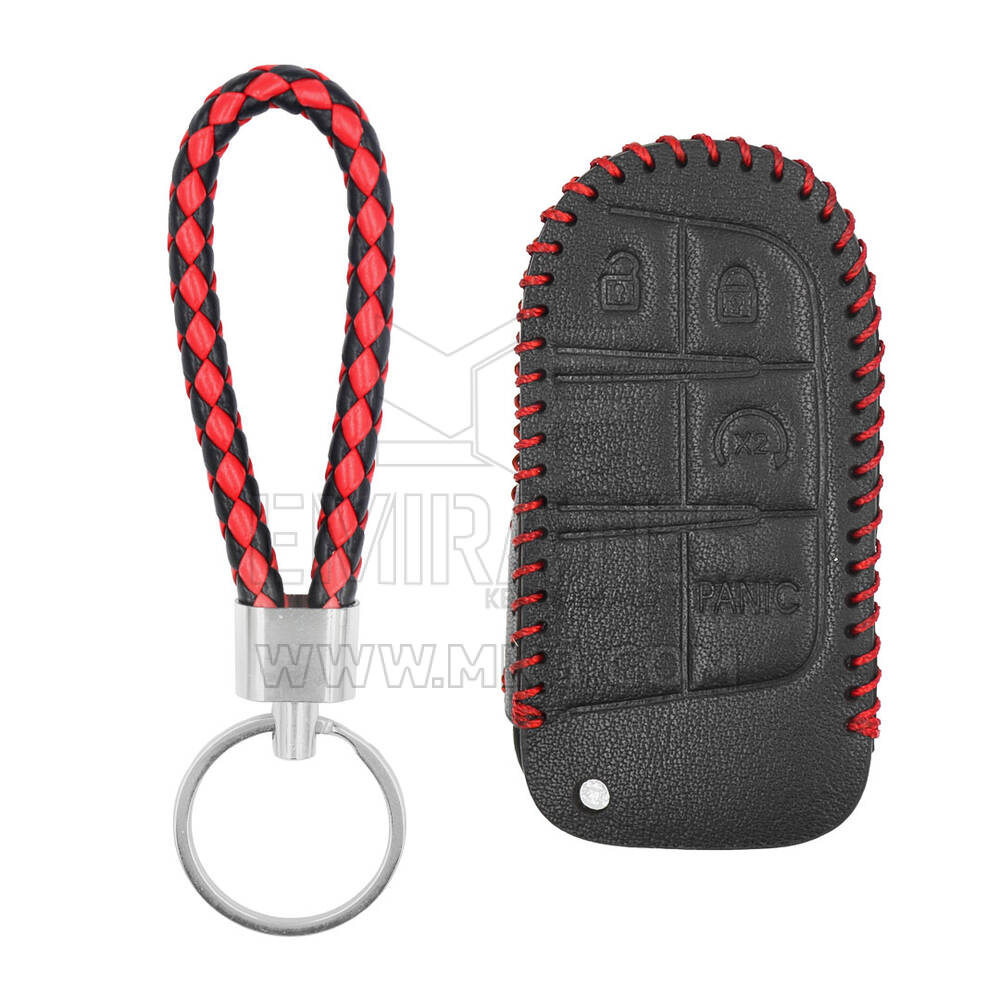 Custodia in pelle per chiave remota Jeep Smart 3+1 pulsanti JP-H
