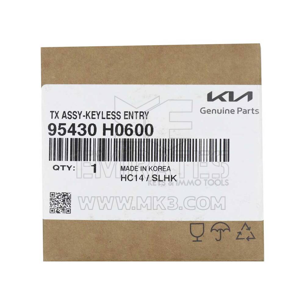 Новый оригинальный выкидной ключ KIA Rio 2021 года с тремя кнопками, 433 МГц, номер детали OEM: 95430-H0600 | Emirates Keys