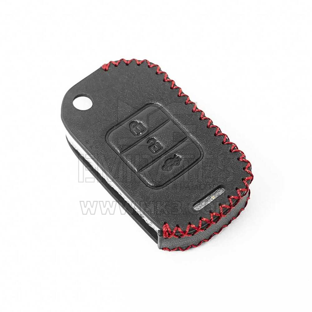 New Aftermarket Leather Case For Honda Flip Remote Key 3 Buttons High Quality Best Price | Emirates Keys