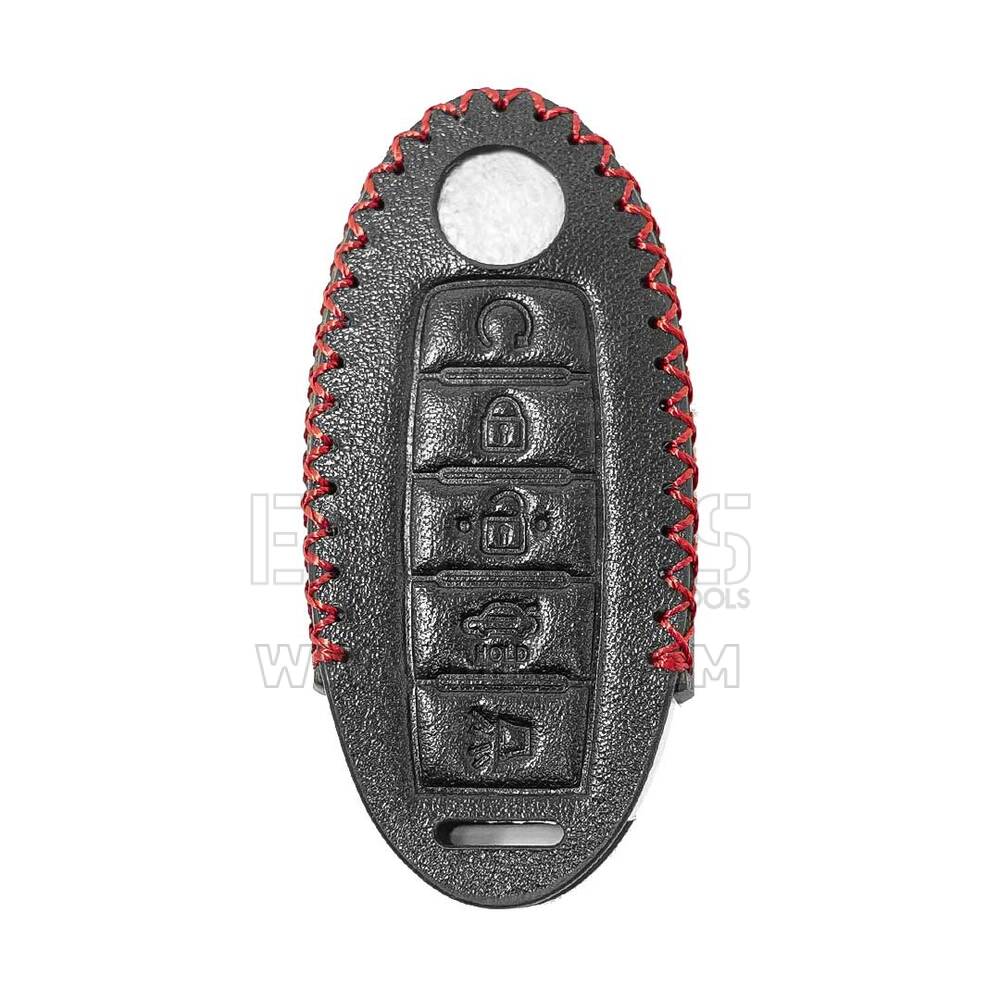 Leather Case For Nissan Smart Remote Key 5 Buttons | MK3