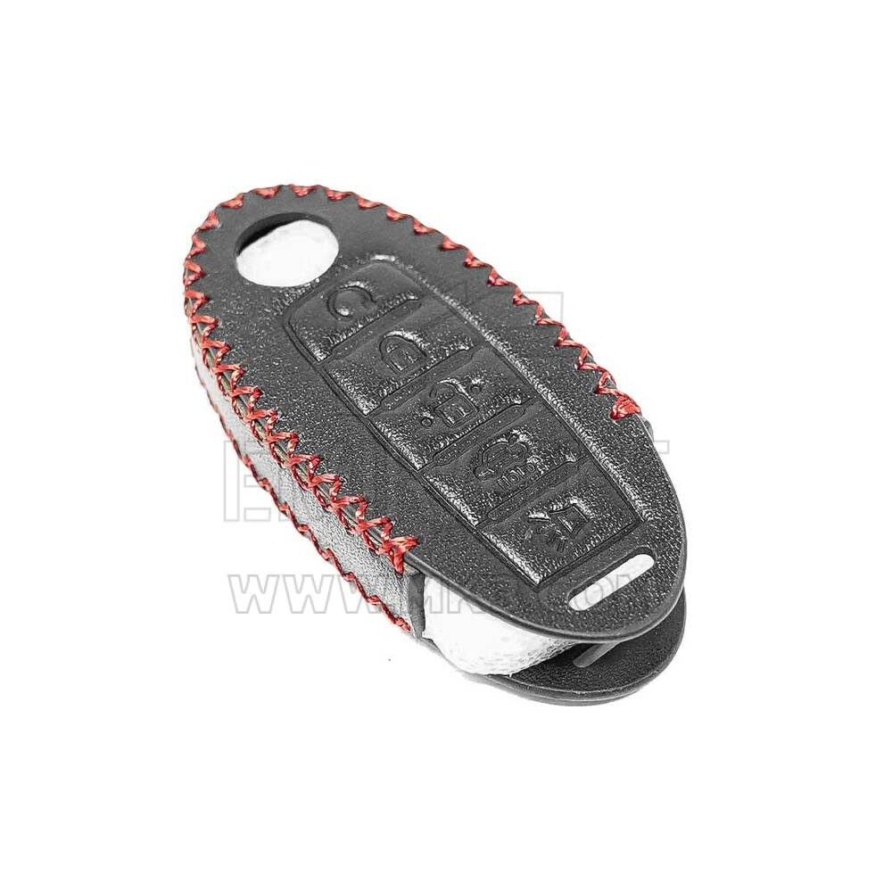 New Aftermarket Leather Case For Nissan Smart Remote Key 5 Buttons High Quality Best Price | Emirates Keys