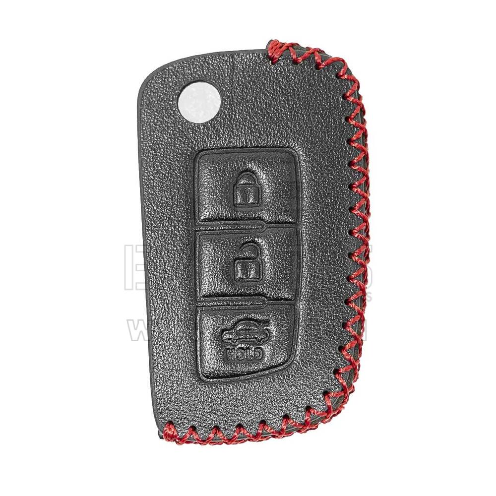 Leather Case For Nissan Flip Remote Key 3 Buttons | MK3