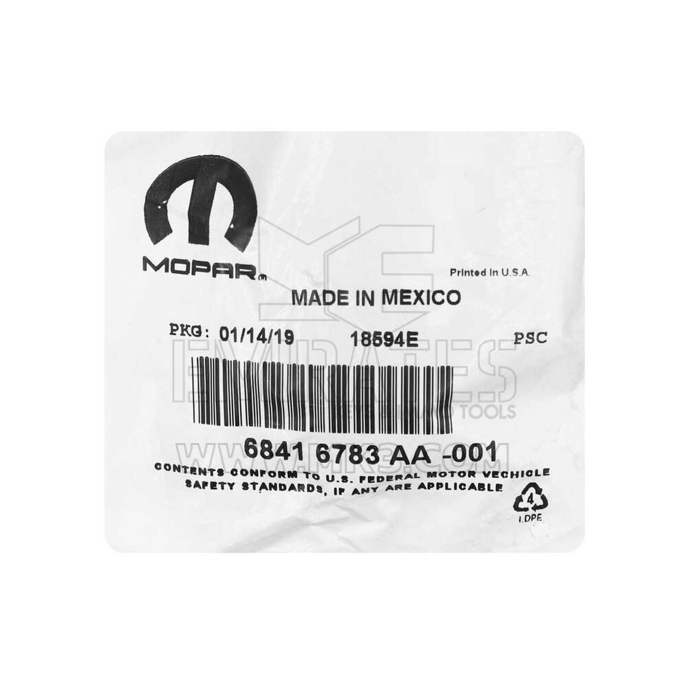 Nuova chiave telecomando flip originale/OEM Jeep Wrangler 2018-2025 2 pulsanti 315 MHz Numero parte OEM: 68416783AA / 68416783AB / 68416783AC | Emirates Keys