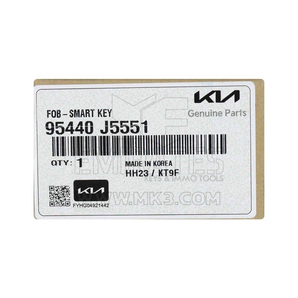 New KIA Stinger 2022 Genuine / OEM Smart Remote Key 3+1 Buttons 433MHz OEM Part Number: 95440-J5551 | Emirates Keys