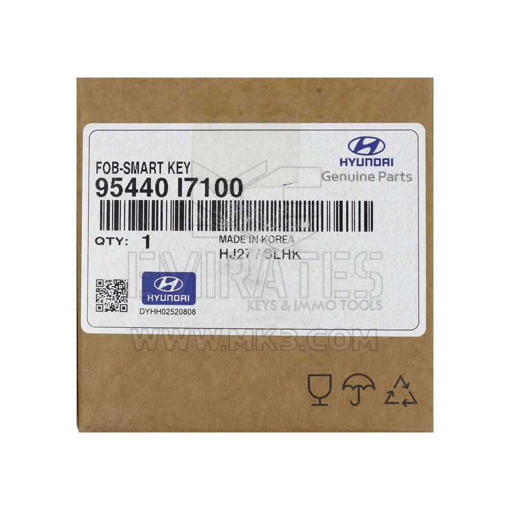 New Hyundai Creta 2023 Genuine/OEM Smart Remote Key 4 Buttons 433MHz OEM Part Number: 95440-I7100 - FCC ID: MBEC4FOB2007 | Emirates Keys