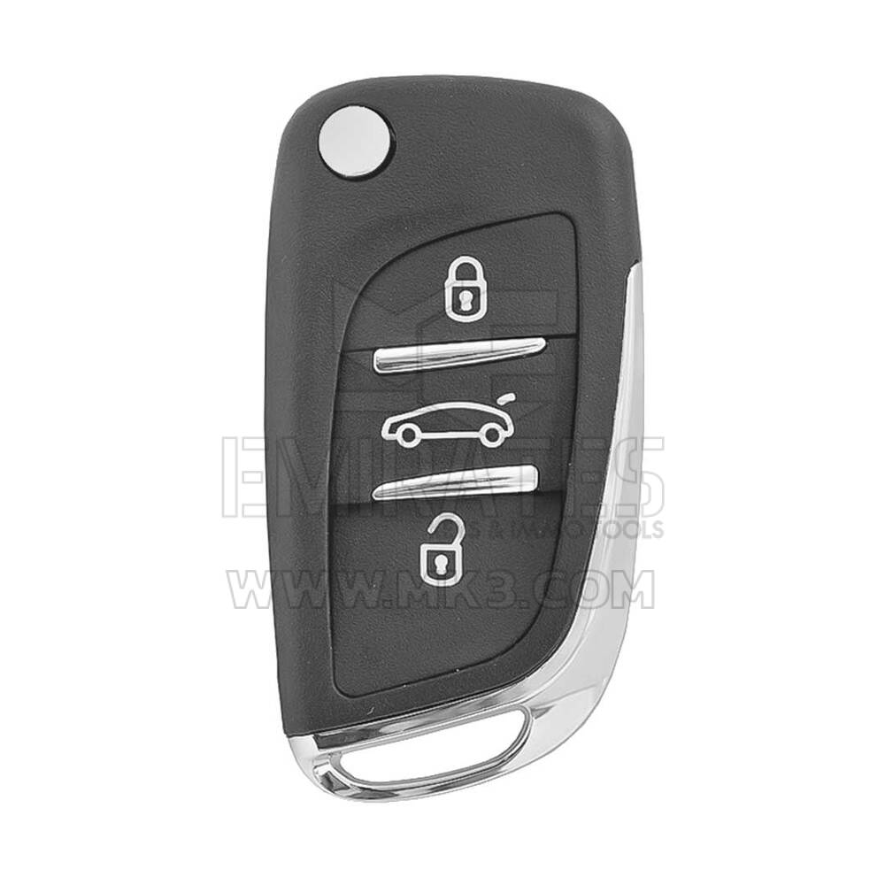Citroen Flip Remote Key Shell 3 botões sem suporte de bateria