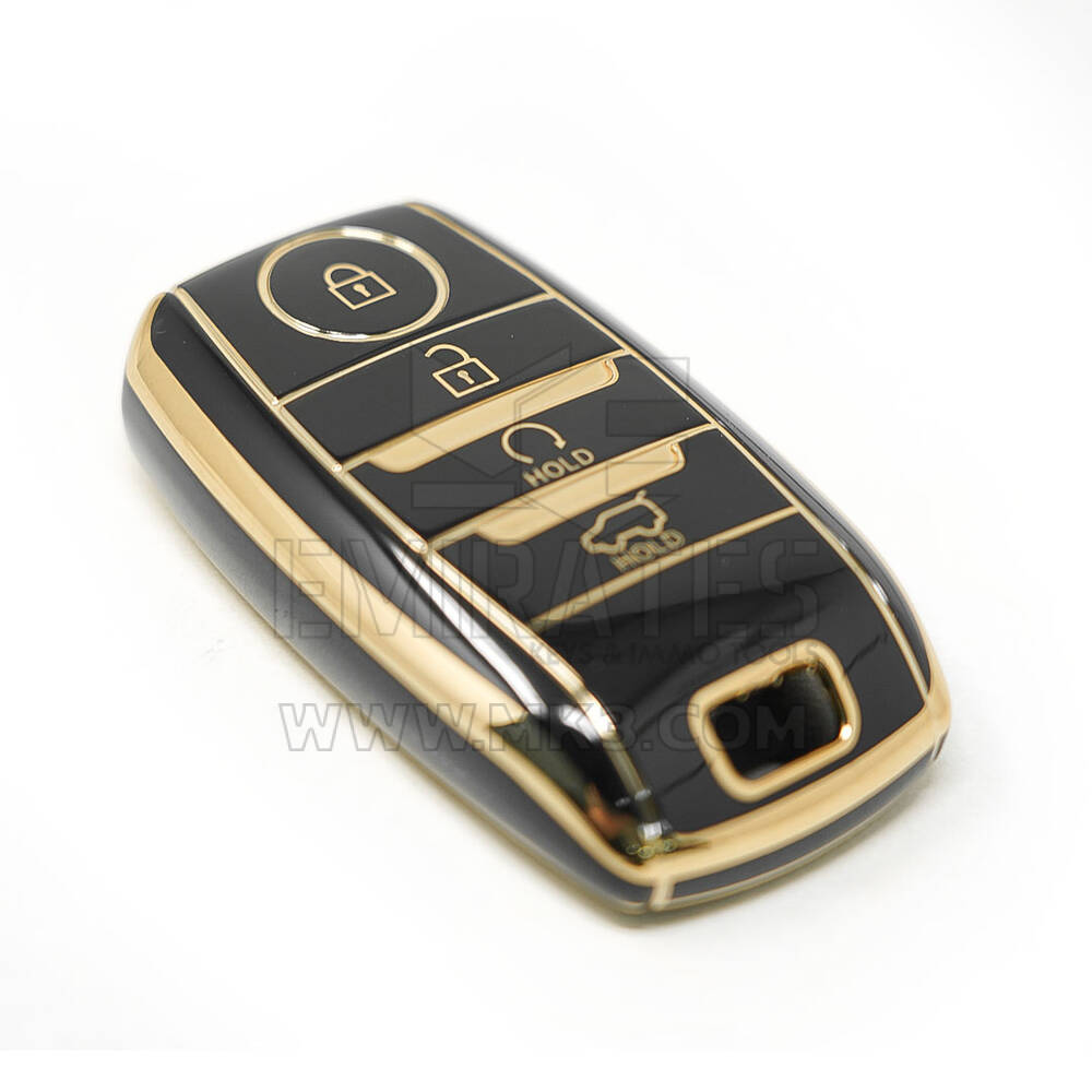 Новый вторичный рынок Nano Высококачественная крышка для KIA Remote Key 4 кнопки Auto Start SUV черный цвет | Ключи от Эмирейтс