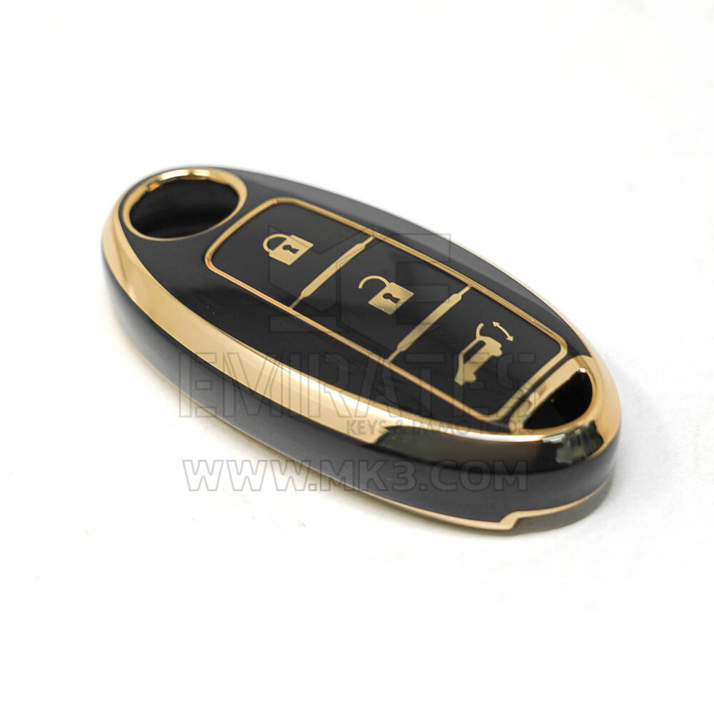 New Aftermarket Nano High Quality Cover For Nissan Remote Key 3 Buttons SUV Black Color | Emirates Keys